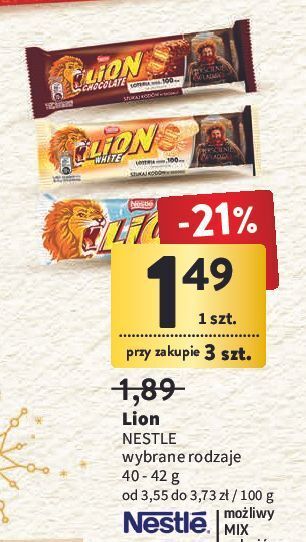 Intermarche Baton lion white oferta