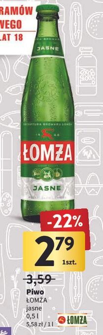 Intermarche Piwo łomża jasne (dawniej export) oferta