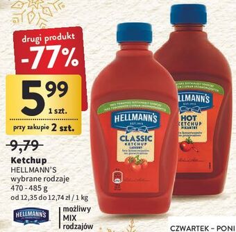 Intermarche Ketchup łagodny classic hellmann's oferta
