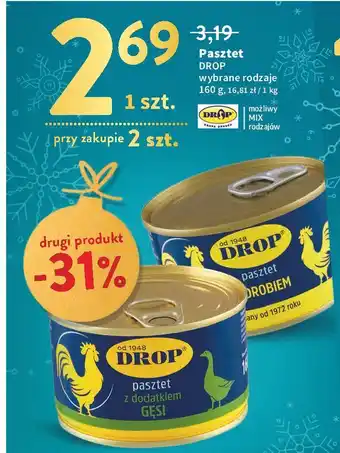 Intermarche Pasztet drobiowy drop oferta