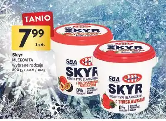 Intermarche Jogurt skyr z brzoskwinią i marakują mlekovita sba oferta