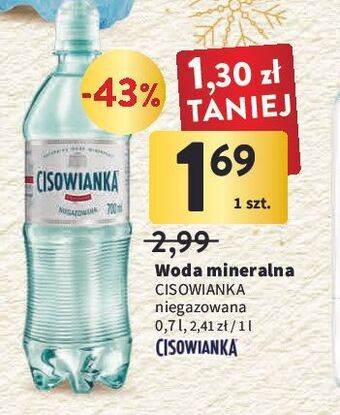 Intermarche Woda niegazowana cisowianka oferta