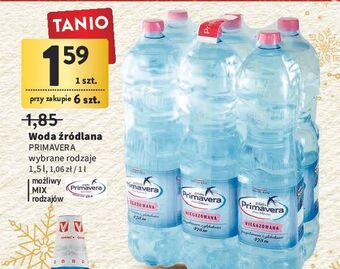 Intermarche Woda niegazowana primavera oferta