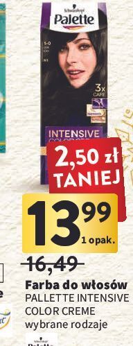 Intermarche Farba do włosów 1-0 palette intensive color creme oferta