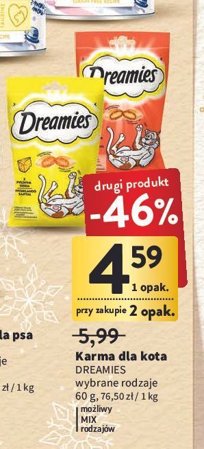 Intermarche Przysmak dla kota z kurczakiem dreamies oferta