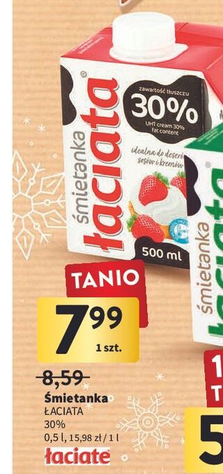 Intermarche Śmietanka 30 % łaciata oferta