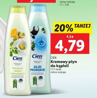 Lidl Płyn do kąpieli algi morskie cien oferta