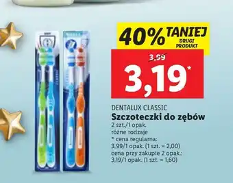 Lidl Szczoteczka do zębów classic soft dentalux oferta