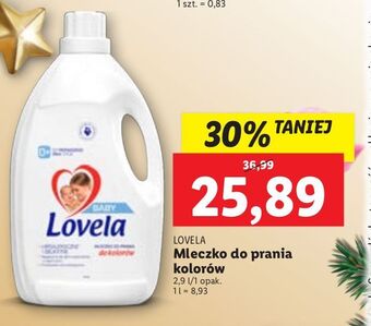 Lidl Mleczko do prania kolorów lovela baby oferta