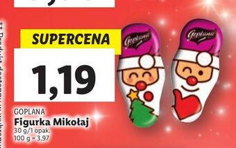 Lidl Mikołaj z czekolady goplana oferta