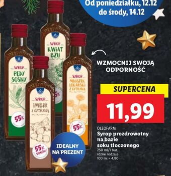 Syrop mniszek lekarski z cytryną oleofarm