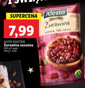 Żurawina suszona alesto