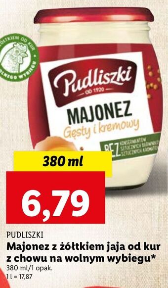 Lidl Majonez gęsty i kremowy pudliszki oferta