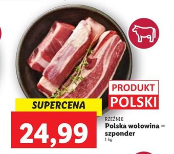 Lidl Szponder wołowy rzeźnik codzienna dostawa oferta