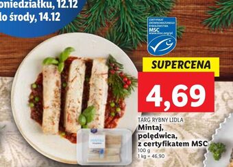 Lidl Mintaj polędwica targ rybny lidla oferta