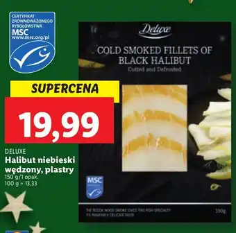 Lidl Halibut wędzony w plastrach deluxe oferta