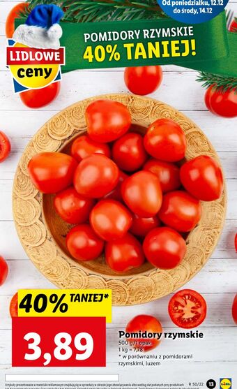 Lidl Pomidory rzymskie oferta