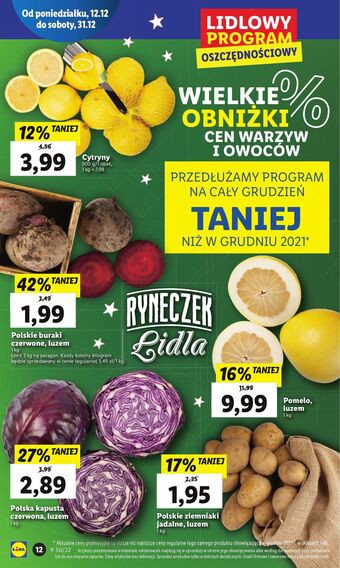 Lidl Buraki czerwone oferta