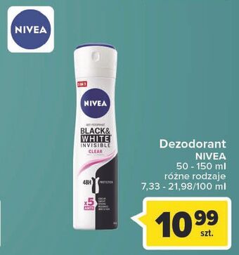 Carrefour Market Antyperspirant clear nivea invisible black & white oferta