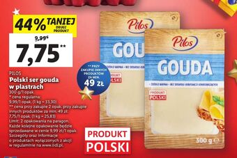 Lidl Ser gouda plastry pilos oferta