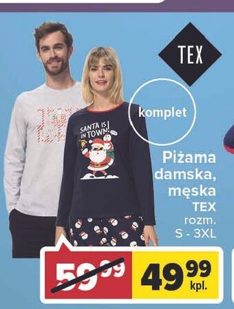 Carrefour Market Piżama damska tex oferta