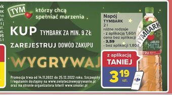Carrefour Market Napój jabłko-mięta tymbark 1936 oferta