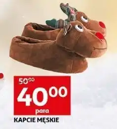 Auchan Kapcie męskie renifer oferta