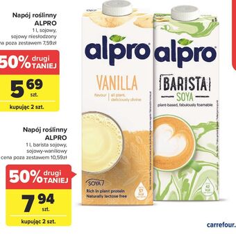 Carrefour Napój sojowy barista alpro oferta