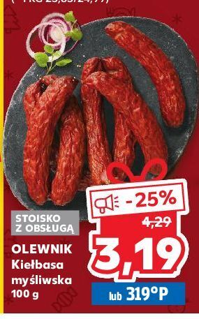 Kaufland Kiełbasa myśliwska olewnik oferta