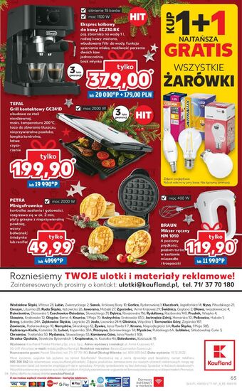 Kaufland Ekspres automatyczny do kawy ec230.bk de'longhi oferta