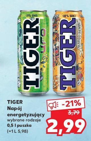 Kaufland Napój mango bomb tiger energy drink oferta