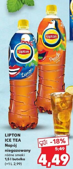 Kaufland Herbata mrożona peach lipton ice tea oferta