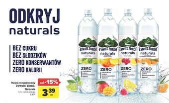 Carrefour Woda z nutą maliny i cytryny zero żywiec zdrój naturals oferta