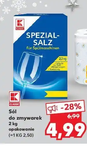 Kaufland Sól do zmywarek k-classic oferta