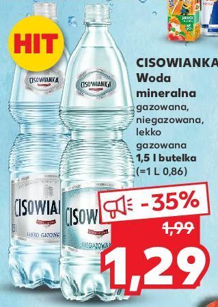 Kaufland Woda niegazowana cisowianka oferta