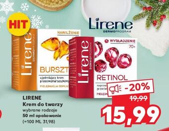 Kaufland Naprawczy krem przeciwzmarszczkowy wygładzenie 70+ lirene retinol oferta