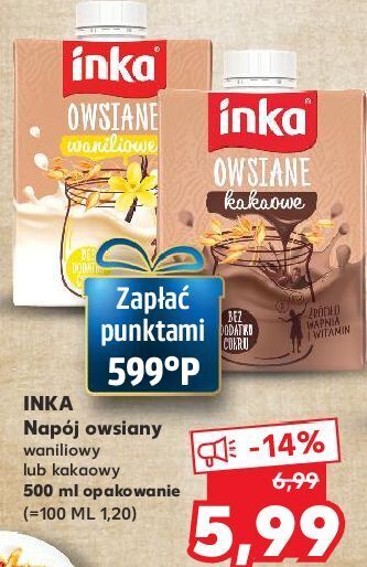 Kaufland Napój owsiany kakaowy inka owsiane oferta
