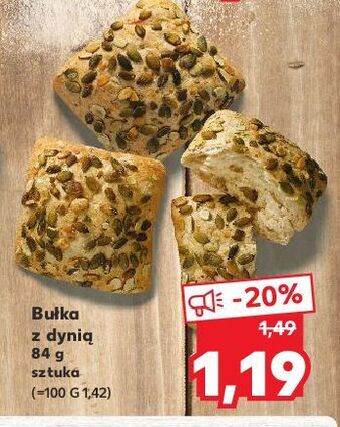 Kaufland Bułka z dynią oferta