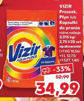 Kaufland Kapsułki do prania color vizir platinum pods oferta
