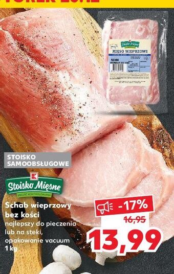 Kaufland Schab wieprzowy bez kości stoisko mięsne oferta