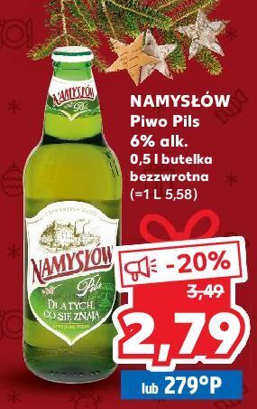 Kaufland Piwo namysłów pils oferta
