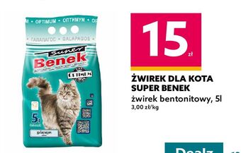 Dealz Żwirek dla kota bentonitowy super benek oferta