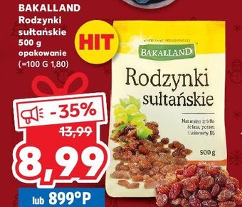 Kaufland Rodzynki sułtańskie bakalland oferta
