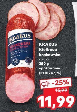 Kaufland Kiełbasa krakowska sucha krakus animex oferta