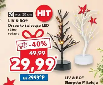 Kaufland Drzewko świecące led 30 cm liv & bo oferta