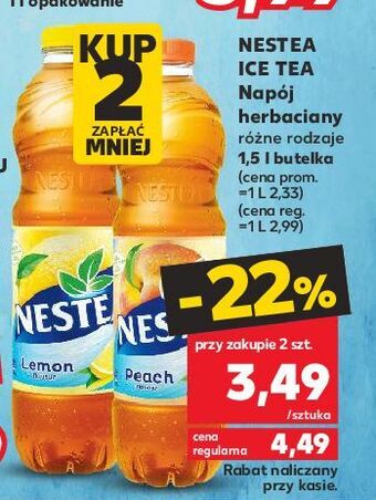 Kaufland Herbata mrożona lemon nestea oferta