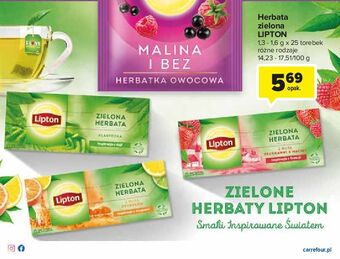 Carrefour Herbata classic lipton green tea oferta