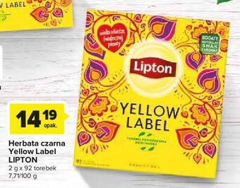 Carrefour Herbata lipton yellow label tea oferta