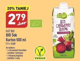 ALDI Sok z kiszonej kapusty gut bio oferta