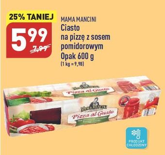 ALDI Ciasto na pizzę z sosem pomidorowym mama mancini oferta